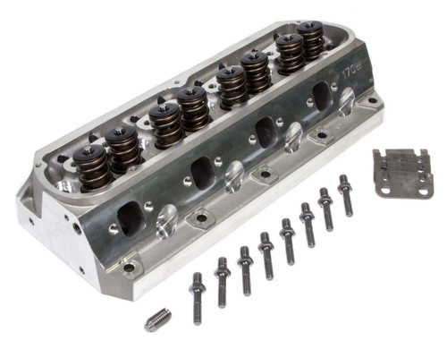 Trick Flow TFS-51410004-M58 Cylinder Head, Twisted Wedge, Assembled, 2.020 / 1.600 in Valves, 170 cc Intake, 58 cc Chamber, 1.460 in Springs, Aluminum, Small Block Ford, Each