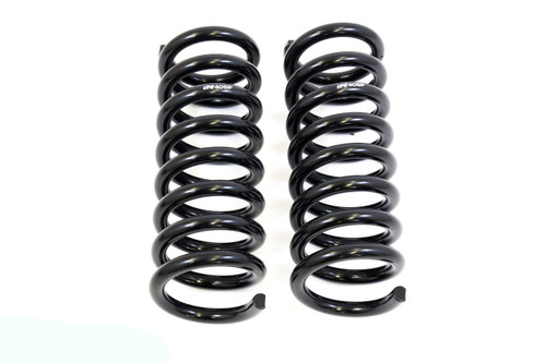 Umi Performance 4051F Suspension Spring Kit, 2 in Lowering, 2 Coil Springs, Black Powder Coat, Front Only, GM A-Body 1964-72, Pair