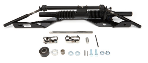 Unisteer Perf Products 8001090-01 Rack and Pinion, Manual, Aluminum, Black Powder Coat, Ford Mustang 1967-70, Kit