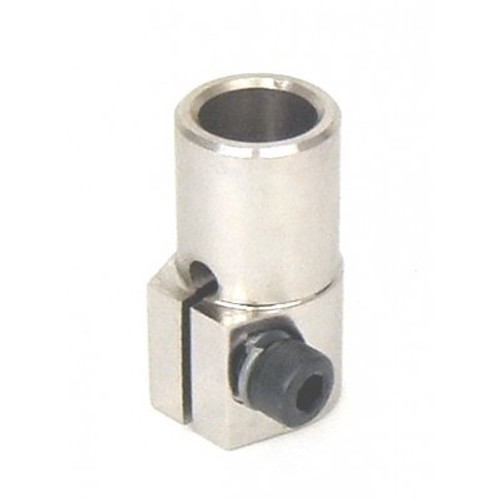 Unisteer Perf Products 8051060 Steering Shaft Coupler, 9/16 in 26 Spline to 3/4 in Smooth, Weld-On, Steel, Polished, Universal, Each