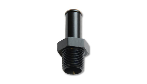 Vibrant Performance 11203 Fitting, Adapter, Straight, 1/2 in NPT Male to 5/8 in Hose Barb, Aluminum, Black Anodized, Each