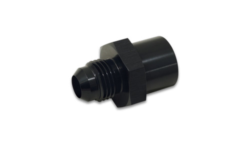 Vibrant Performance 16786 Fitting, Adapter, Straight, 6 AN Male to 16 mm x 1.500 Female, Aluminum, Black Anodized, Each