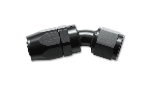 Vibrant Performance 21304 Fitting, Hose End, 30 Degree, 4 AN Hose to 4 AN Female, Swivel, Aluminum, Black Anodized, Each