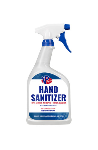 Vp Racing 2073 Hand Cleaner, Hand Sanitizer, 32 oz Spray Bottle, Each