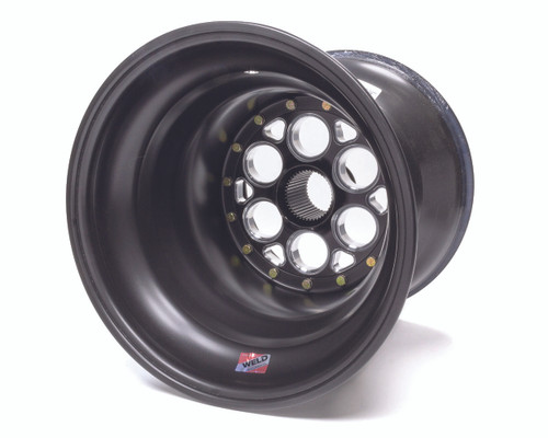 Weld Racing 735B-515B37 Wheel, 42 Spline Magnum, 15 x 15 in, 7.000 in Backspace, 42 Spline, Beadlock, Aluminum, Black Anodized, Each