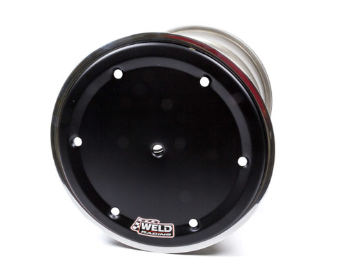 Weld Racing 735B-51757BC-6 Wheel, 42 Spline Magnum, 15 x 17 in, 7.000 in Backspace, 42 Spline, Beadlock, Cover Included, Aluminum, Black Anodized / Polished, Each