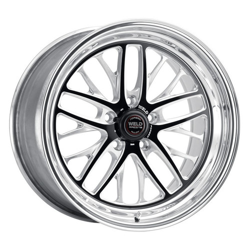 Weld Racing 82HB7100W67A Wheel, S82, 17 x 10 in, 6.700 in Backspace, 5 x 115 mm Bolt Pattern, High Pad, Aluminum, Black Anodized / Polished, Each