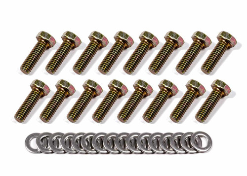 Weld Racing P650-3005 Beadlock Bolt Kit, Hex Head, Steel, Cadmium, 13/15 in Wheels, Set of 16