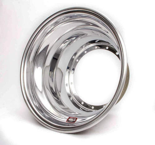 Weld Racing P857-5514 Wheel Shell, Outer, 15 x 5.25 in, Aluminum, Polished, Each