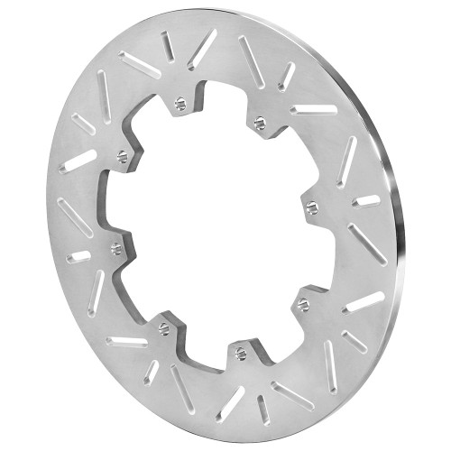 Wilwood 160-16114 Brake Rotor, Slotted, 12 in OD, 0.36 in Thick, 8 x 7.00 in Bolt Pattern, Titanium, Natural, Sprint Car, Each