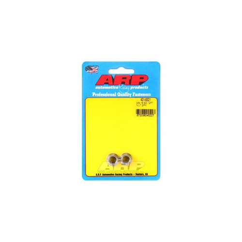 ARP 401-8321 Nuts, 3/8-16 in. Thread, 12-Point, Stainless Steel, Polished, Pair