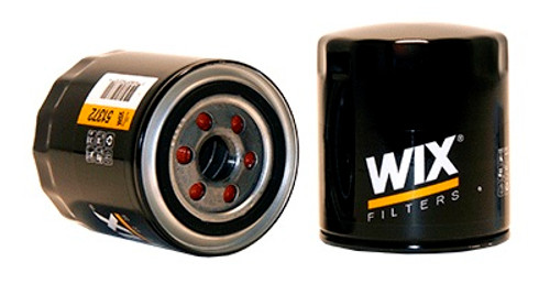 Wix Racing Filters 51372 Oil Filter, Canister, Screw-On, 3.836 in Tall, 22 mm x 1.5 Thread, 21 Micron, Steel, Black Paint, Various Applications, Each