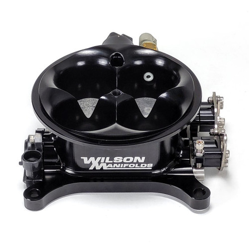 Wilson Manifolds 472175 Throttle Body, 1287 CFM, 4150 Flange, 4-Barrel, Aluminum, Black Anodized, Universal, Each