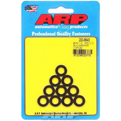 ARP 200-8643 Flat Washers, 0.313 in. ID, 0.575 in. OD, 0.062 in. Thick, Chromoly, Set of 10