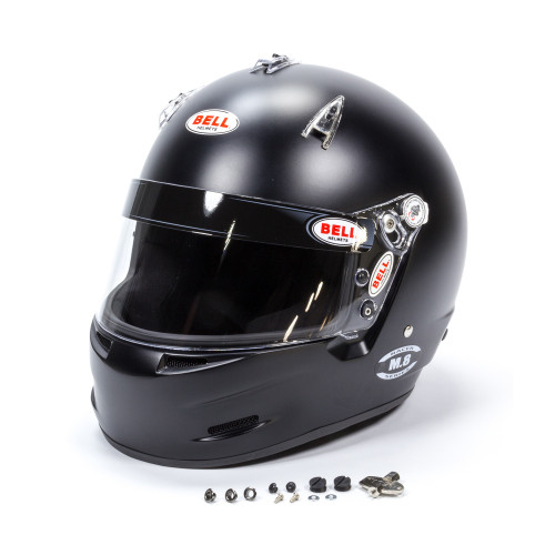 Bell Helmets 1419A12 M.8 Racer Helmet, Snell SA2020, Head and Neck Support Ready, Flat Black, X-Small, Each
