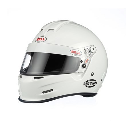 Bell Helmets 1425004 GP2 Youth Helmet, Closed Face, SFI 24.1, White, X-Small, Each