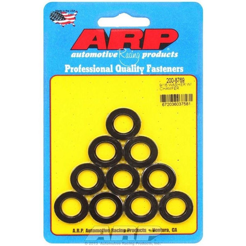 ARP 200-8769 Flat Washers, 0.562 in. ID, 1.000 in. OD, 0.120 in. Thick, Chromoly, Set of 10