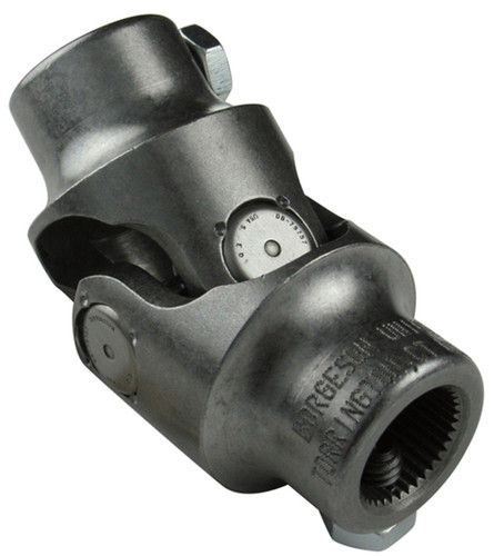 Borgeson 11864 Steering Universal Joint, Single Joint, 5/8 in 36 Spline to 3/4 in Smooth, Steel, Natural, Universal, Each