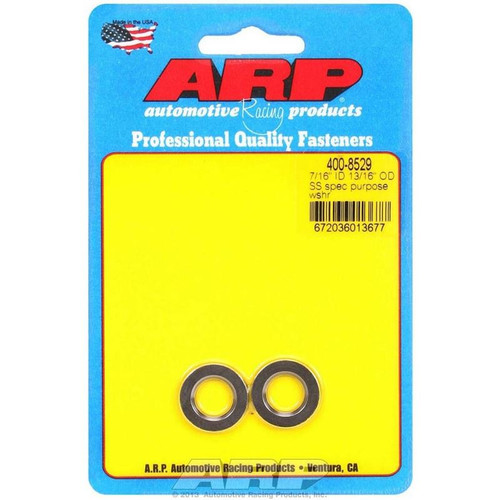 ARP 400-8529 Flat Washers, 0.438 in. ID, 0.813 in. OD, 0.120 in. Thick, Stainless Steel, Pair