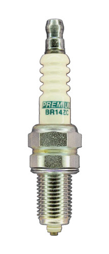 Brisk Racing Spark Plugs BR14ZC Spark Plug, Premium Racing, 12 mm Thread, 19 mm Reach, Heat Range 14, Gasket Seat, Resistor, Each