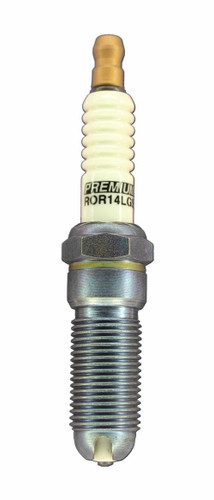 Brisk Racing Spark Plugs ROR14LGS Spark Plug, Premium Racing, 14 mm Thread, 25 mm Reach, Heat Range 14, Tapered Seat, Resistor, Each