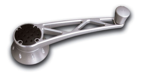 Clayton Machine Works PT-203 Window Crank, 5-1/2 in Length, 1/2 in Round Spline, Billet Aluminum, Machined, Ford / GM, Pair