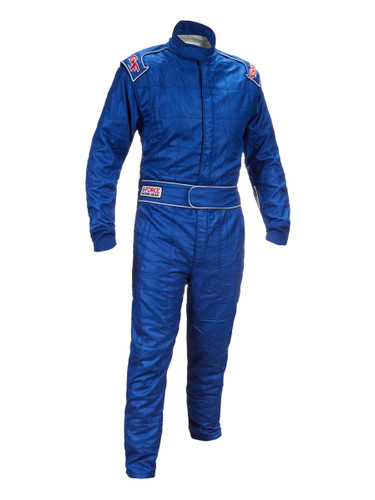 G-Force 35451LRGBU G-Limit Driving Suit, 1-Piece, SFI 3.2A/1, Multiple Layer, Aramid/Nomex, Blue, Large, Each