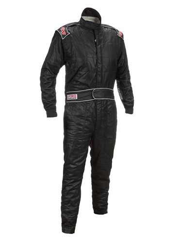 G-Force 35451XXLBK G-Limit Driving Suit, 1-Piece, SFI 3.2A/5, Multiple Layer, Aramid/Nomex, Black, 2X-Large, Each