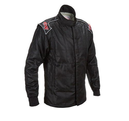 G-Force 354524XLBK G-Limit Driving Jacket, SFI 3.2A/5, Multi Layer, Fire Retardant Cotton/Nomex, Black, 4X-Large, Each
