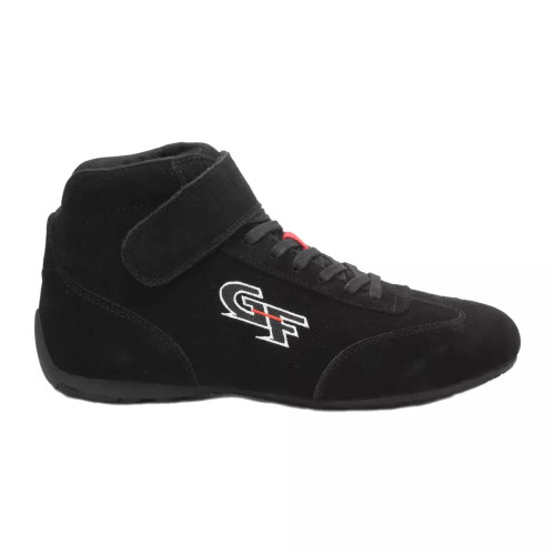 G-Force 40235030BK Shoe, G35, Driving, Mid-Top, SFI 3.3/5, Suede / Leather Outer, Fire Retardant Cotton Inner, Black, Size 3, Pair