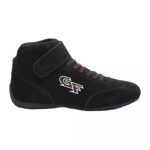 G-Force 40235115BK Shoe, G35, Driving, Mid-Top, SFI 3.3/5, Suede / Leather Outer, Fire Retardant Cotton Inner, Black, Size 11.5, Pair
