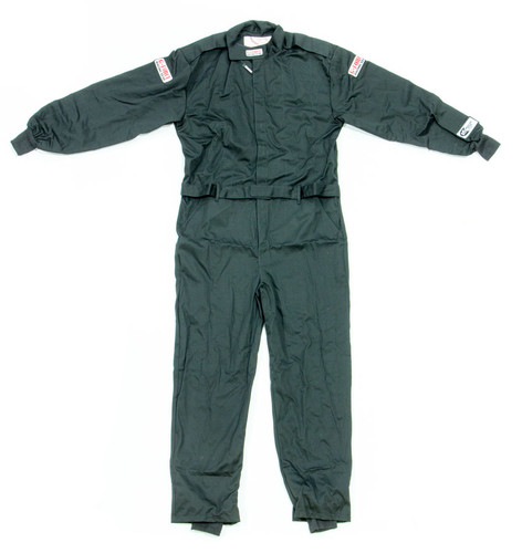 G-Force 4125LRGBK GF125 Driving Suit, 1-Piece, SFI 3.2A/1, Single Layer, Fire Retardant Cotton, Black, Large, Each