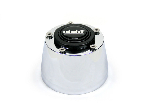 IDIDIT 2207310020 Steering Wheel Adapter, 5-Bolt Wheels to Ididit Column, Aluminum, Chrome, Universal, Kit