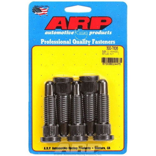 ARP 300-7806 NASCAR Speed Studs, 5/8-11 in. Thread, 2.650 in. Long, Set of 5