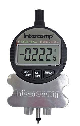 Intercomp 102081 Tread Depth Gauge, 0 to 1/4 in Tread Depth, Mechanical, Digital, Each