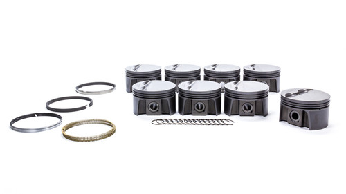 Mahle Pistons 930204576 Piston and Ring, PowerPak, Forged, 3.776 in Bore, 1.0 x 1.0 x 2.0 mm Ring Groove, Minus 3.00 cc, Small Block Chevy, Kit