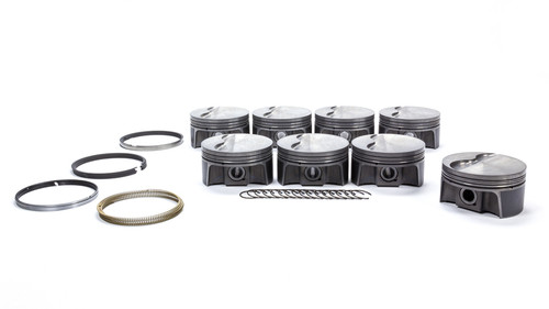 Mahle Pistons 930217608 Piston and Ring, PowerPak, Forged, 3.908 in Bore, 1.0 x 1.0 x 2.0 mm Ring Groove, Minus 4.00 cc, GM LS-Series, Kit