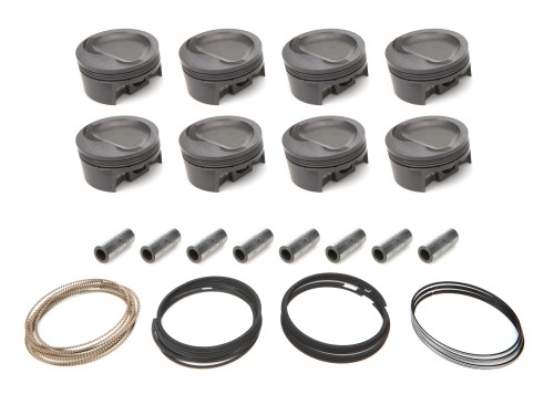 Mahle Pistons 930248440 Piston and Ring, PowerPak, Forged, 4.040 in Bore, 1.0 x 1.0 x 2.0 mm Ring Groove, Minus 26.00 cc, Small Block Ford, Kit