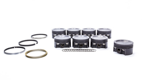 Mahle Pistons 930256072 Piston and Ring, PowerPak, Forged, 3.572 in Bore, 1.0 x 1.0 x 2.0 mm Ring Groove, Minus 16.00 cc, Small Block Ford, Kit