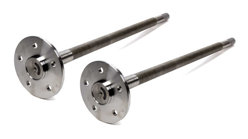 Moser Engineering A2867MUST Axle Shaft, 27-1/16 in and 31-1/16 in Long, 28 Spline Carrier, 5 X 4.50 in Bolt Pattern, Ford 9 in, Mustang 1967-70, Pair
