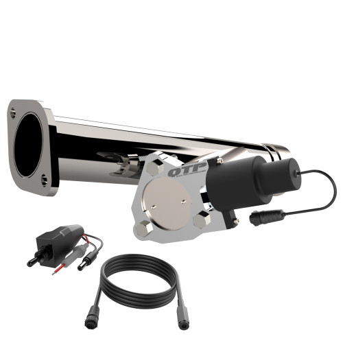 Quick Time Performance 520019 Exhaust Cut-Out, Aggressor, Electric, Clamp-On, Single, Stainless, Natural, 5.7 L, Ram Fullsize Truck, 2019-20, Kit