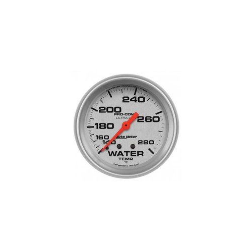 AutoMeter 4431 2-5/8 in. Water Temperature, 140-280 F, Mechanical, Ultra Lite Gauge, Silver