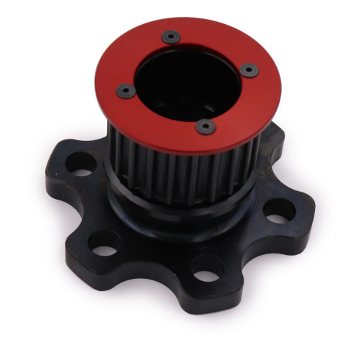 Quarter Master 180331 Crankshaft Hub, 1.375 in Shaft Diameter, 10 Spline, Steel, Black Oxide, Small Block Ford, Each