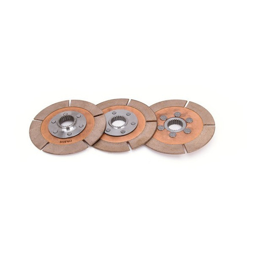 Quarter Master 324090 Clutch Disc, 4-1/2 in Diameter, 1-5/32 in x 26 Spline, Rigid Hub, Metallic, Quarter Master 4-1/2 in Clutches, Set of 3