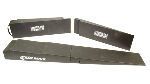 Race Ramps RR-TR-9-FLP Trailer Ramp, 8 in Lift Height, 95 in Long, 14 in Wide, 5 in Trailer Lip, 5.5 Degree Incline, 1500 lb Capacity, Pair