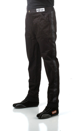 Racequip 112000RQP 110 Series Driving Pants, SFI 3.2A/1, Single Layer, Fire Retardant Cotton, Black, 5X-Large, Each