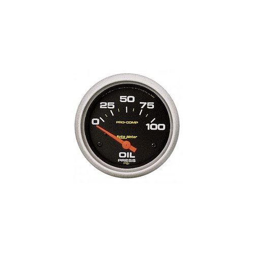 AutoMeter 5427 2-5/8 in. Oil Pressure, 0-100 PSI, Air-Core, Pro Comp Gauge, Black