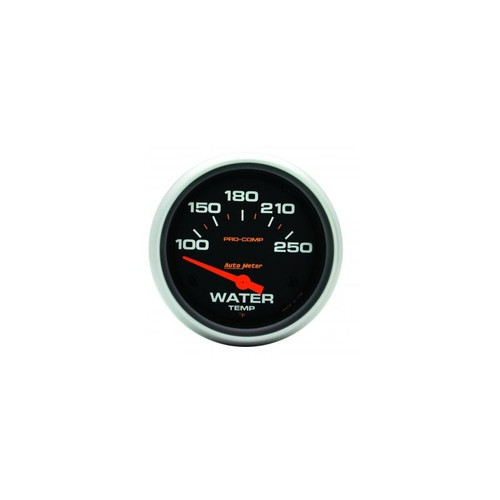 AutoMeter 5437 2-5/8 in. Water Temperature, 100-250 F, Air-Core, Pro Comp Gauge, Black