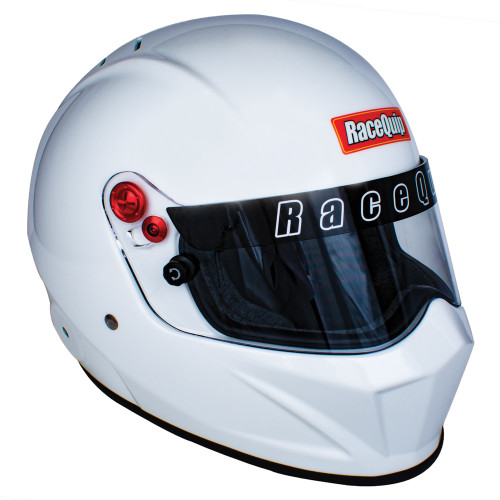Racequip 286112RQP Vesta20 Helmet, Full Face, Snell SA 2020, Head and Neck Support Ready, White, Small, Each