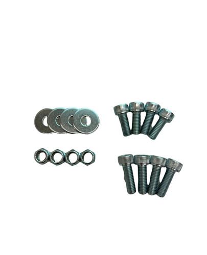 Sparco 50001ZN Seat Hardware, Bolts / Nuts / Washers, Sparco Seat Track to Base, Steel, Black Zinc Oxide, Kit